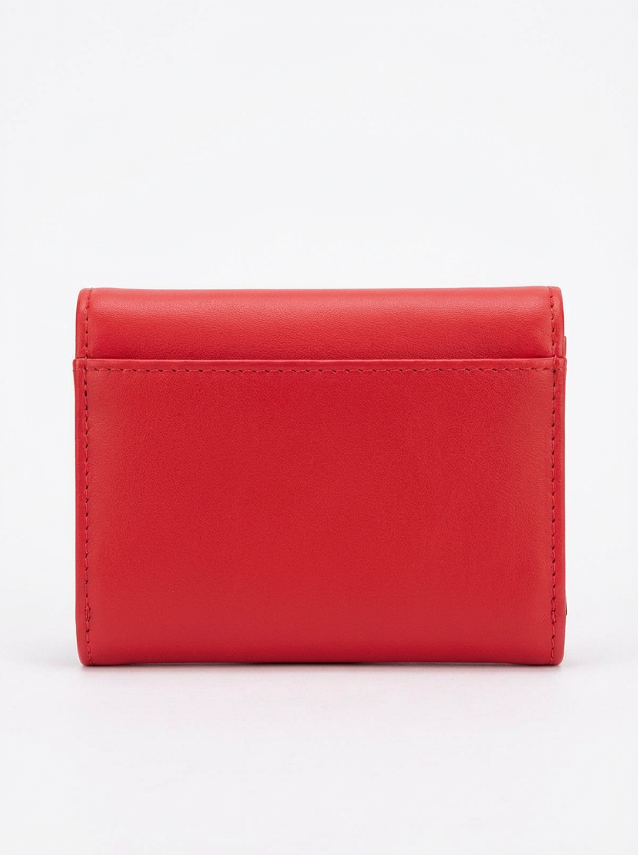 Blood Red Compact Trifold Wallet | Levenza