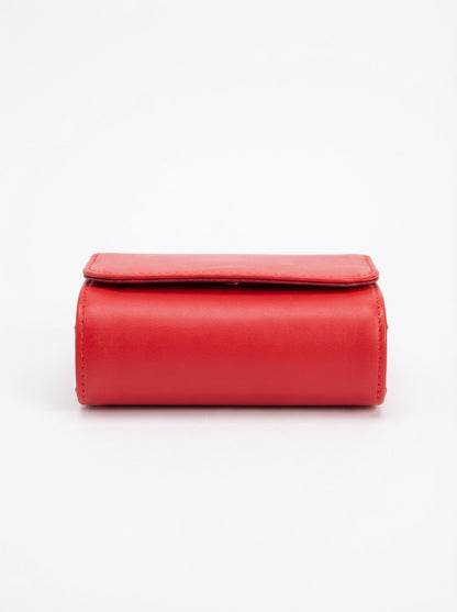 Blood Red Compact Trifold Wallet | Levenza