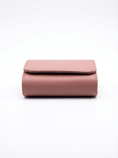 Dusky Rose Compact Trifold Wallet | Levenza
