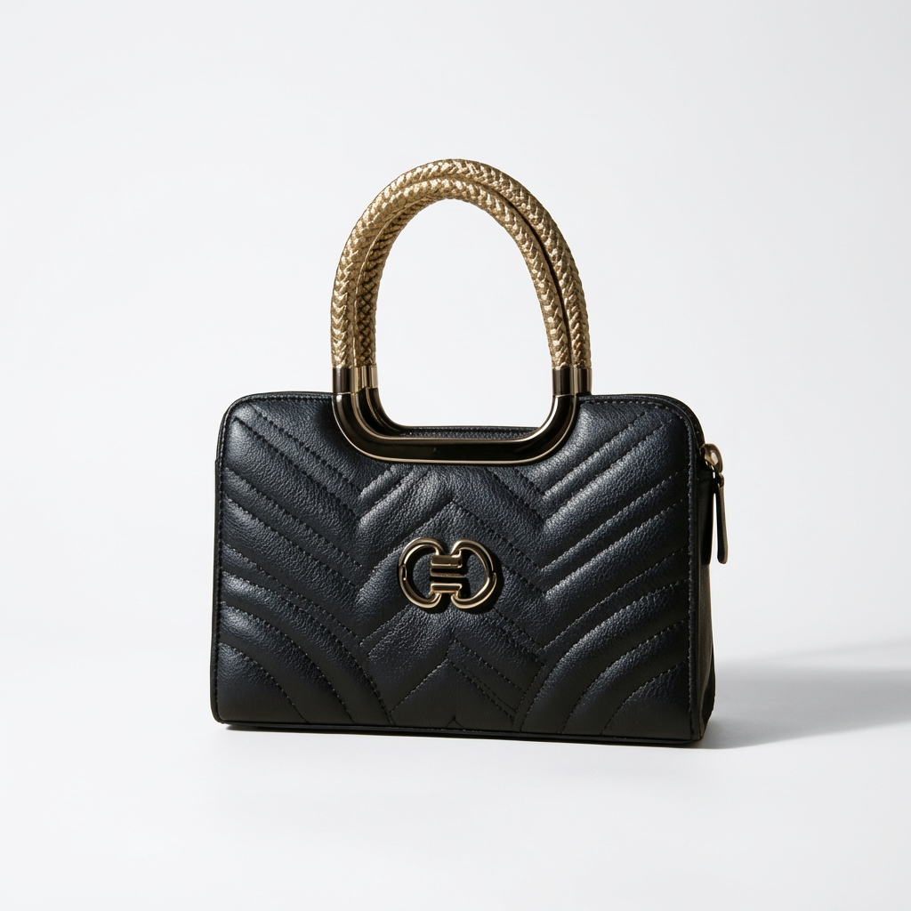 Golden Hour Premium Structured Satchel | Levenza