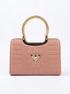 Pink Rose Elegance Quilted Satchel | Levenza