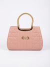 Pink Artisan Stitch Detail Handbag | Levenza