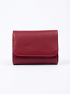 Crimson Red Compact Trifold Wallet | Levenza