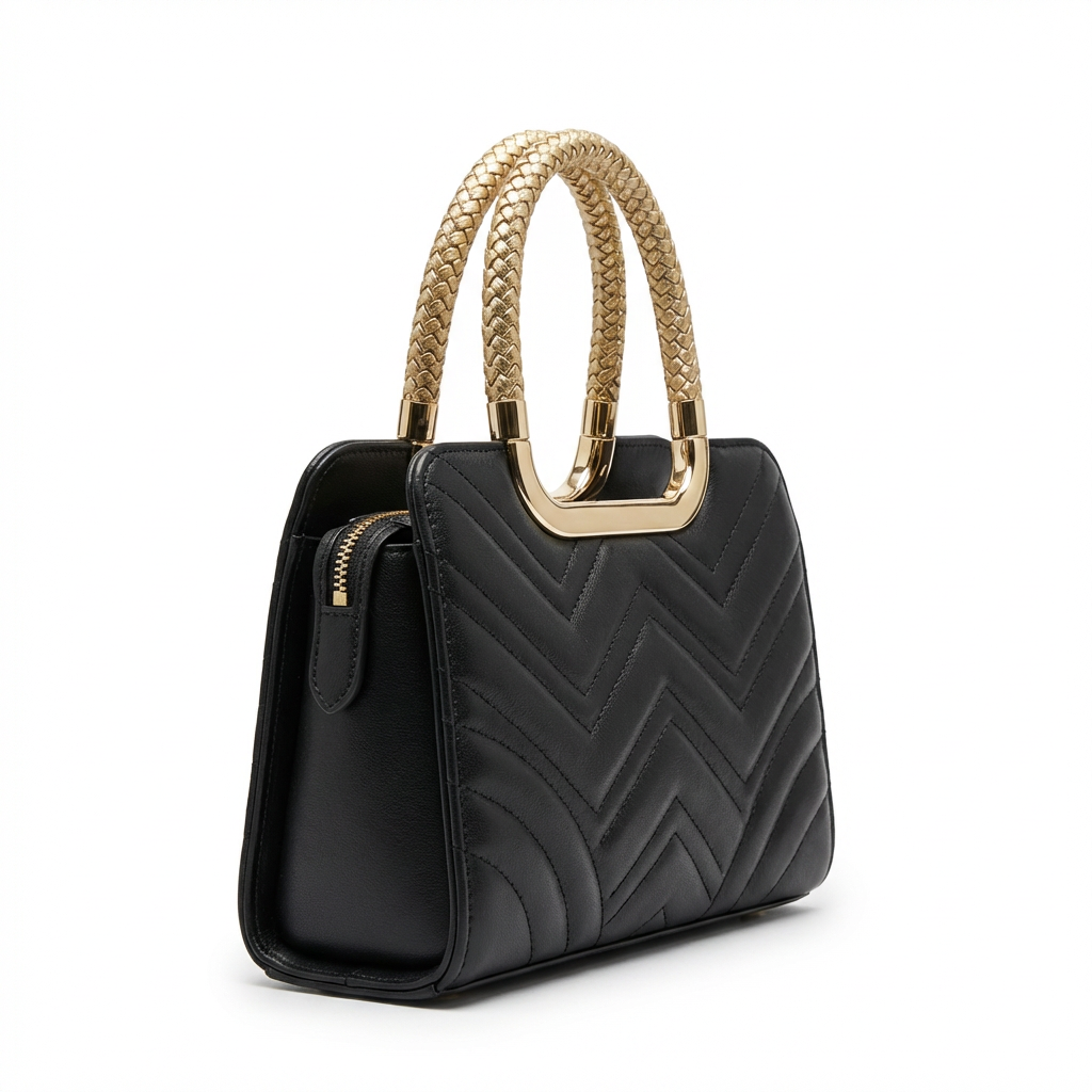 Golden Hour Premium Structured Satchel | Levenza