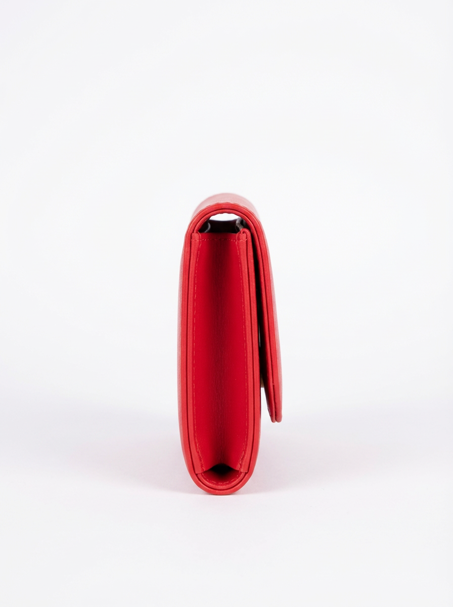 Blood Red Compact Trifold Wallet | Levenza