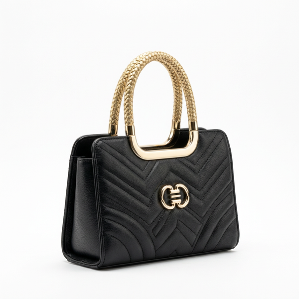 Golden Hour Premium Structured Satchel | Levenza