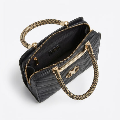 Golden Hour Premium Structured Satchel | Levenza