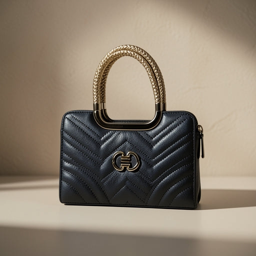 Golden Hour Premium Structured Satchel | Levenza