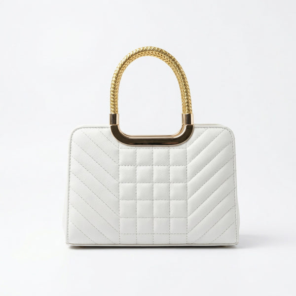 Pearl White Quilted Classic | Levenza