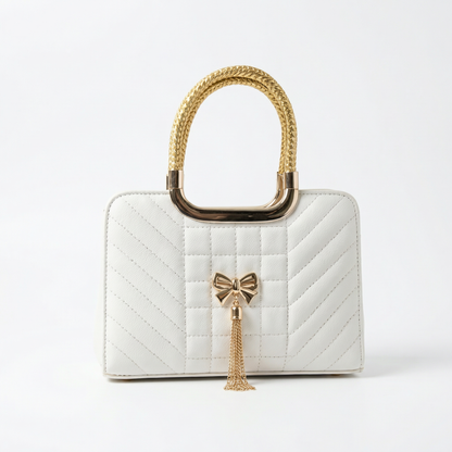 Pearl White Quilted Classic | Levenza
