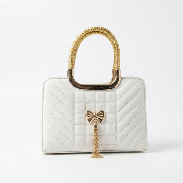 Pearl White Quilted Classic | Levenza