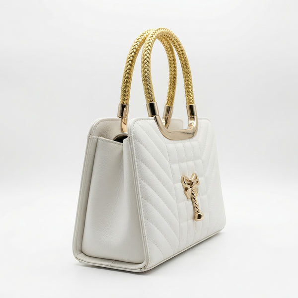 Pearl White Quilted Classic | Levenza