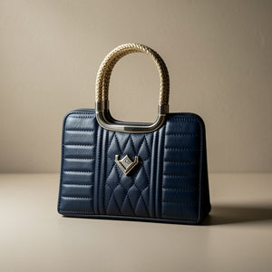 Ivory Elegance Quilted Satchel | Levenza