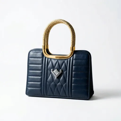 Ivory Elegance Quilted Satchel | Levenza